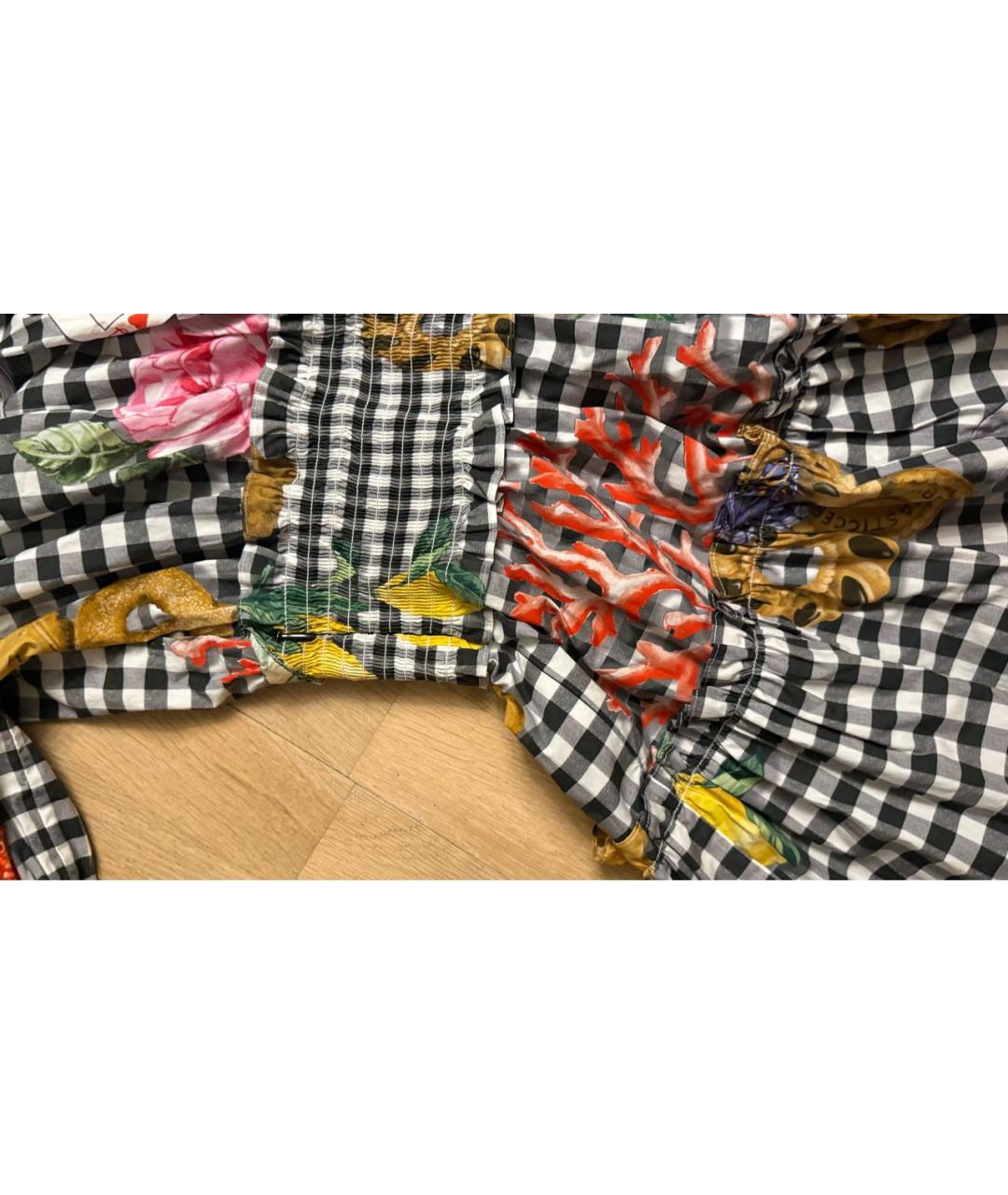 DOLCE&GABBANA Мульти хлопковое повседневное платье, фото 3