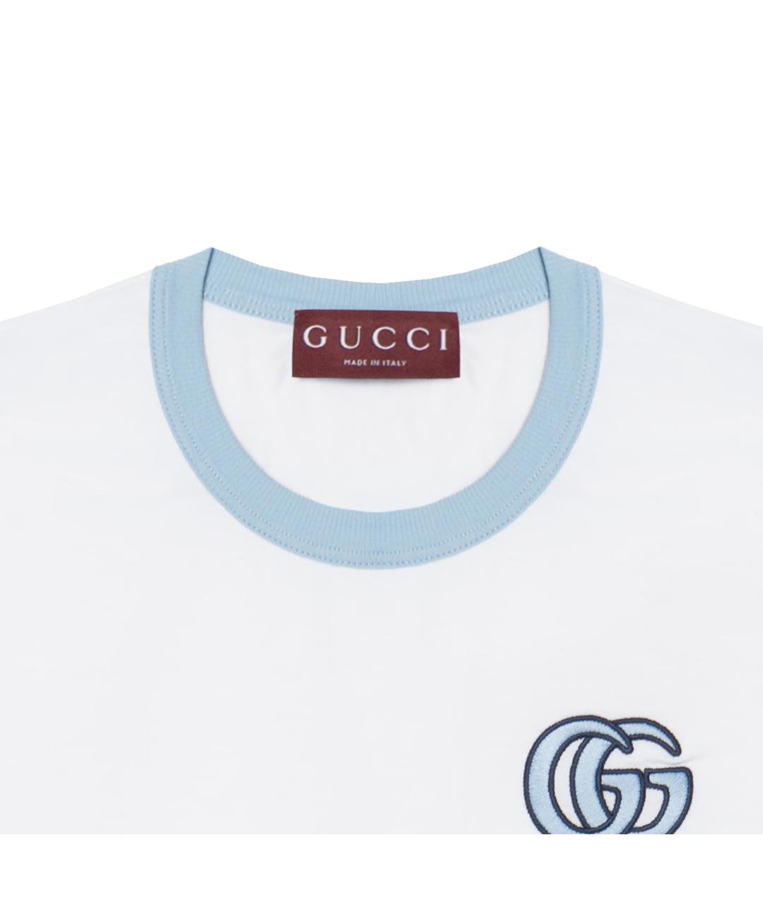 GUCCI Белая футболка, фото 5