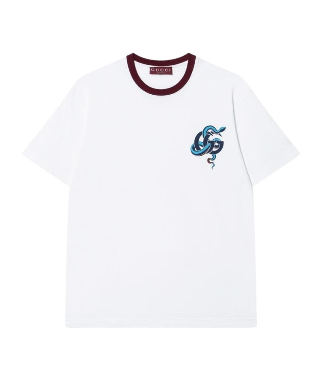 GUCCI Белая футболка, фото 1