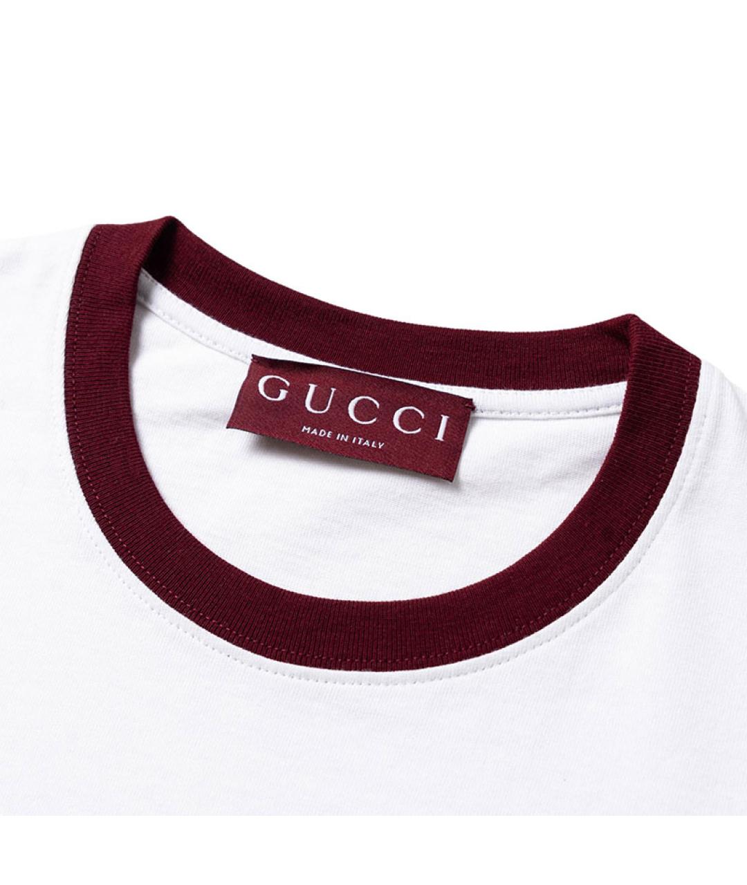 GUCCI Белая футболка, фото 5