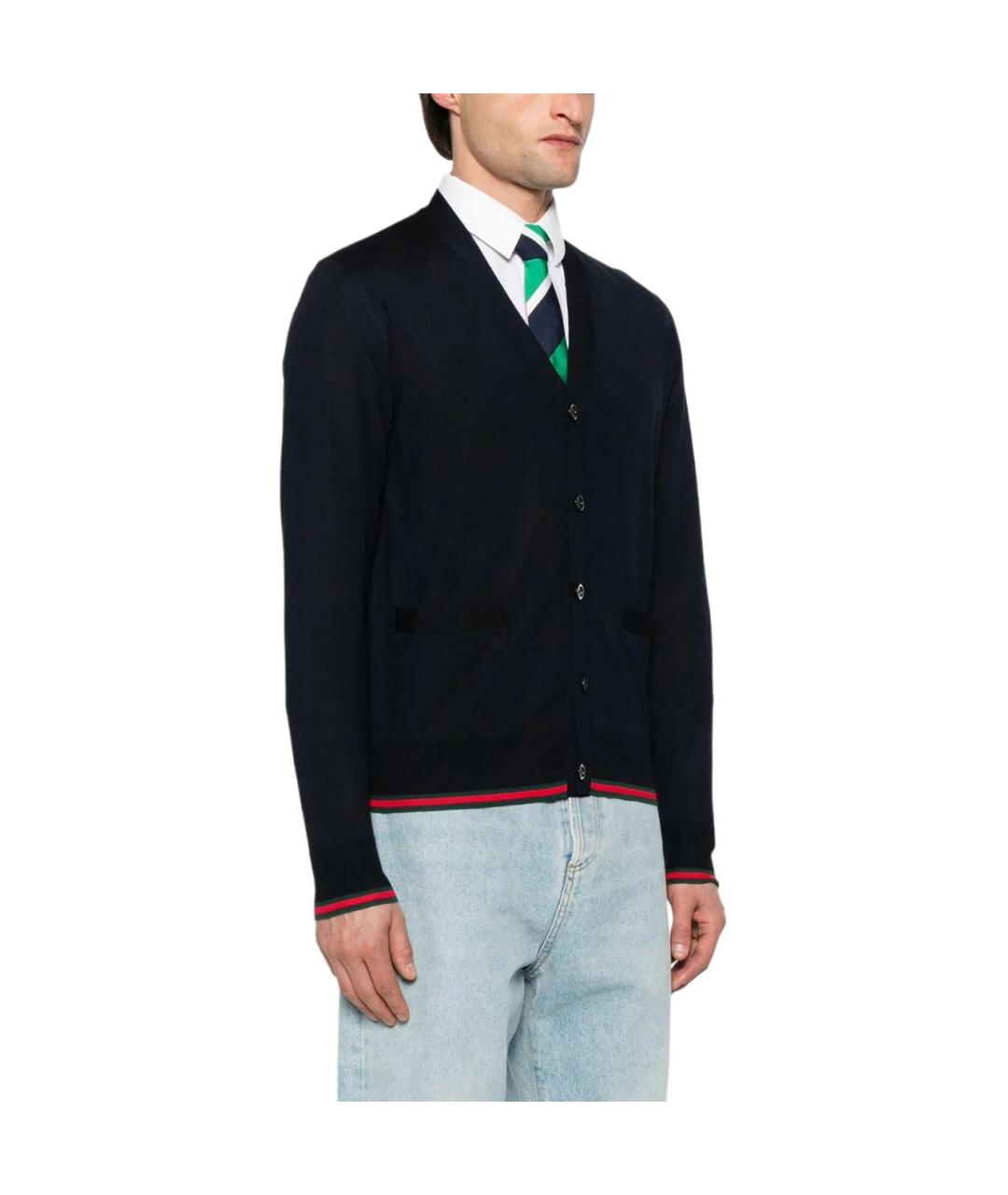 GUCCI Темно-синий кардиган, фото 2
