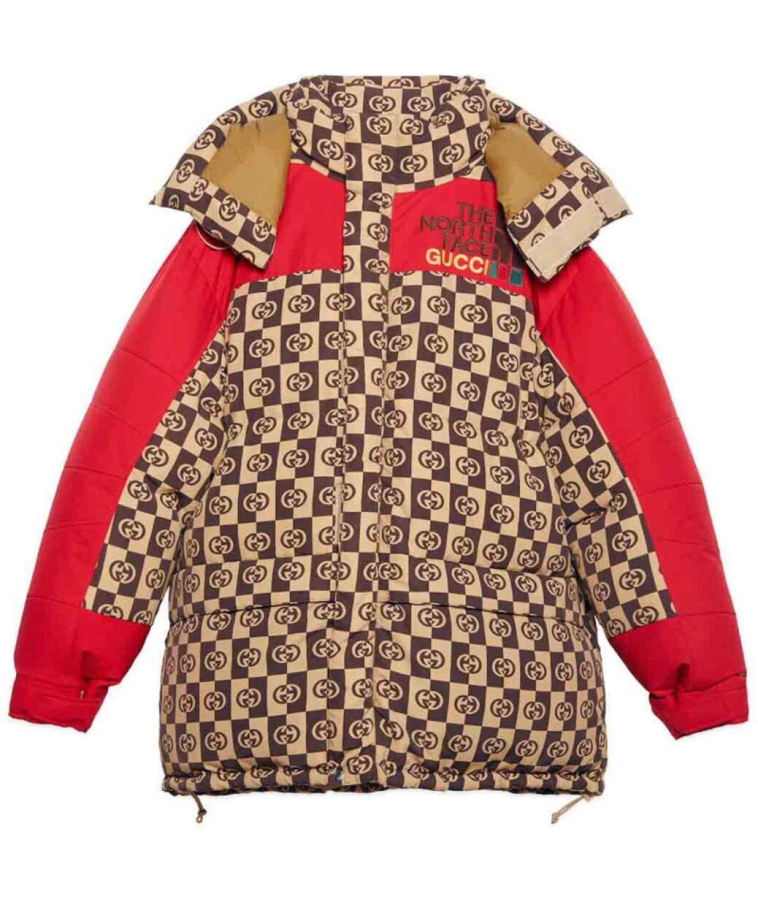 GUCCI Коричневый пуховик, фото 1