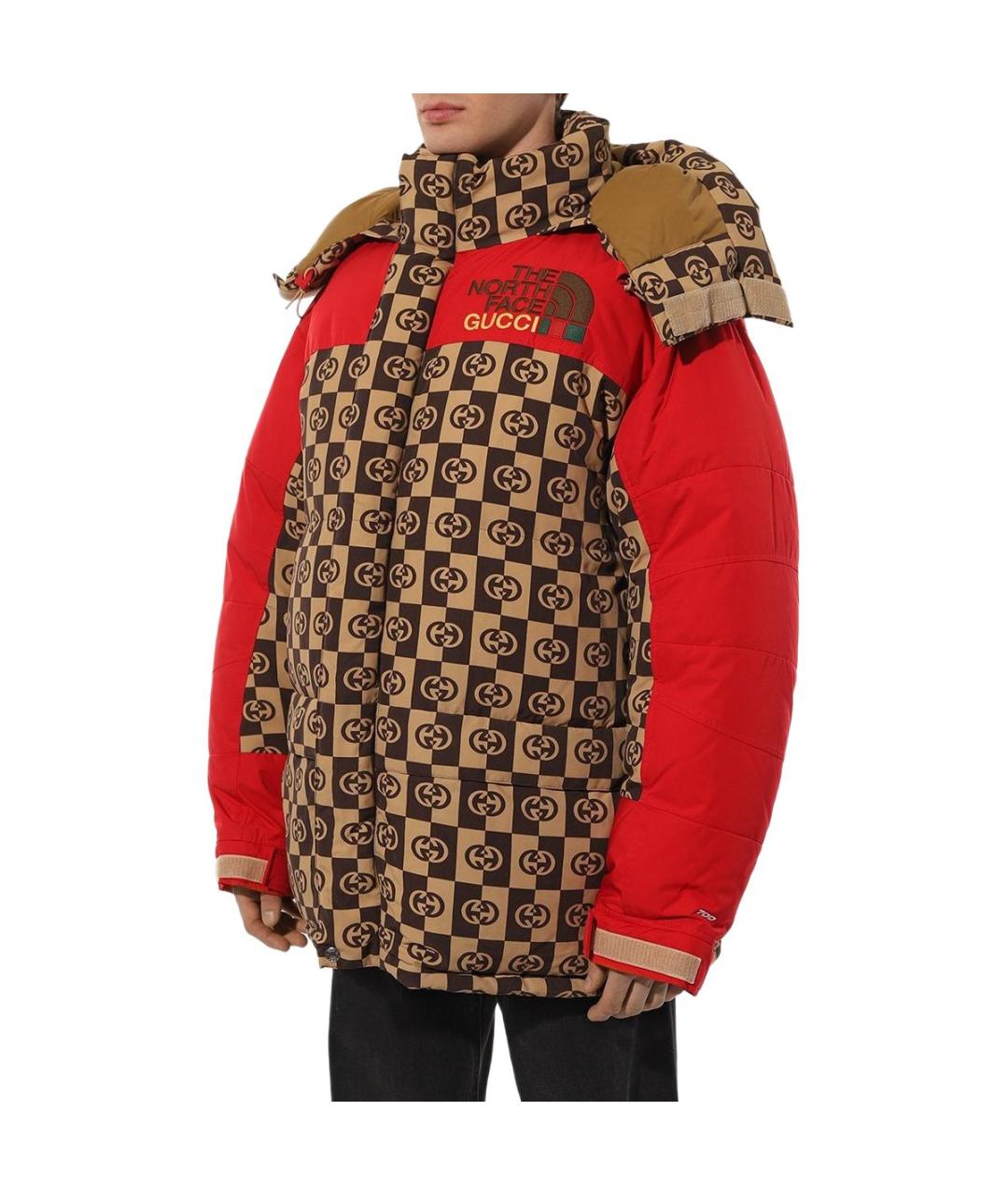 GUCCI Коричневый пуховик, фото 2