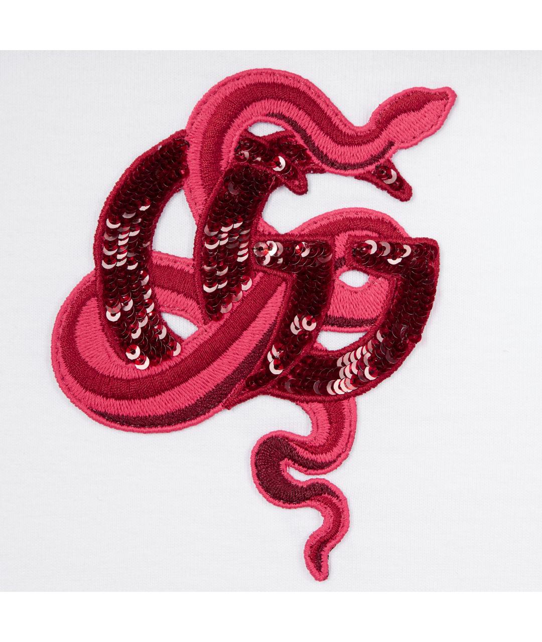 GUCCI Белая хлопковая футболка, фото 5