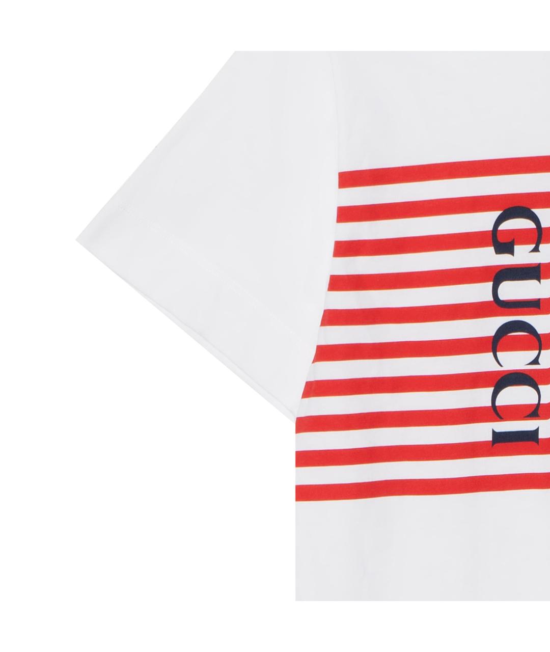 GUCCI Белая футболка, фото 5