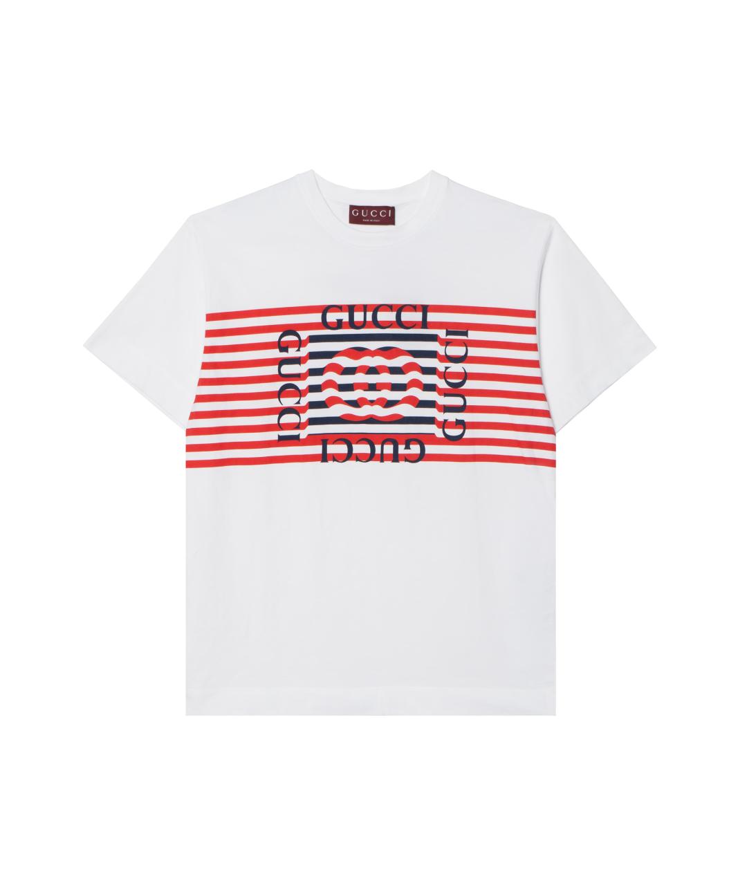 GUCCI Белая футболка, фото 1