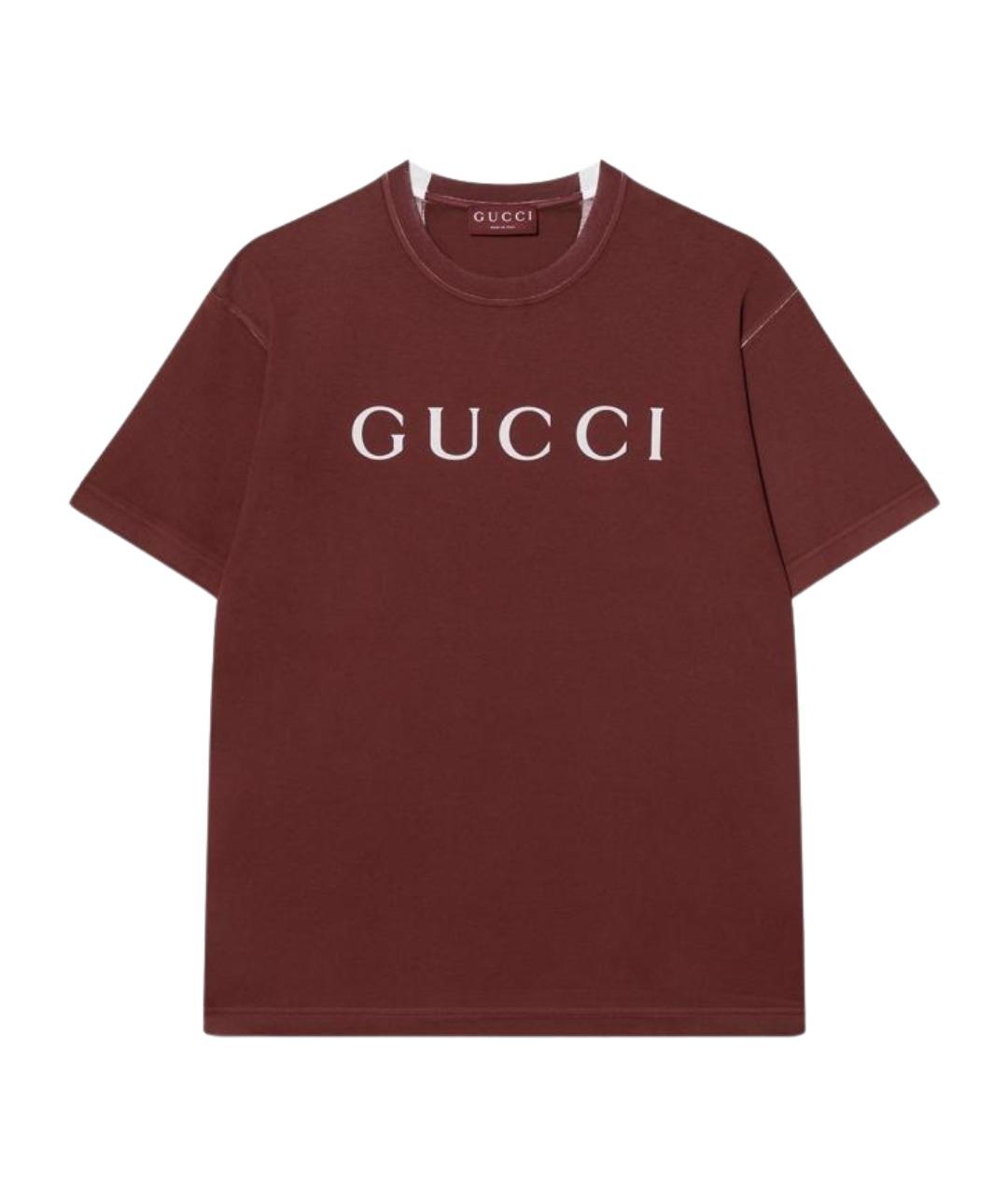 GUCCI Красная футболка, фото 5