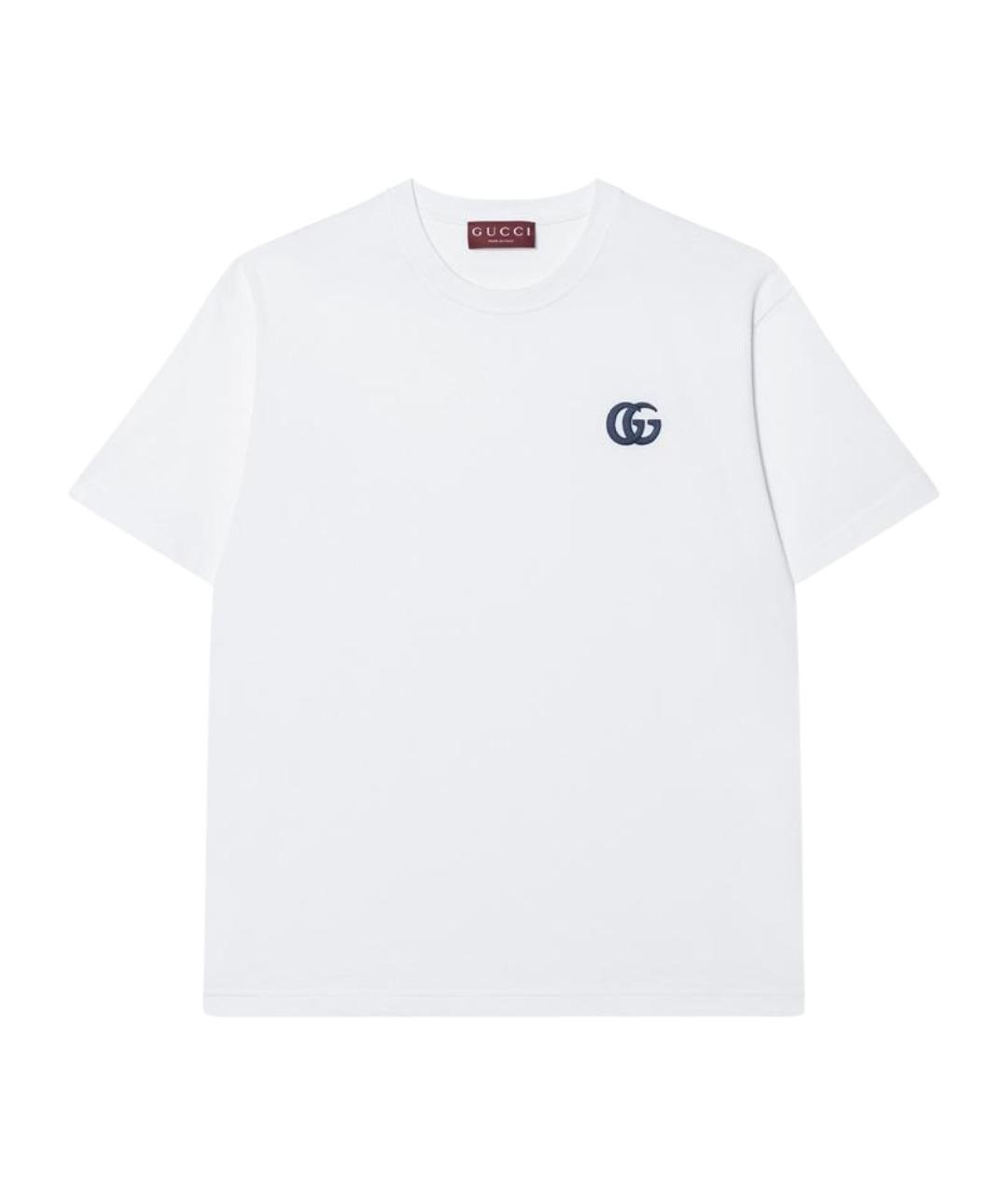 GUCCI Белая футболка, фото 1