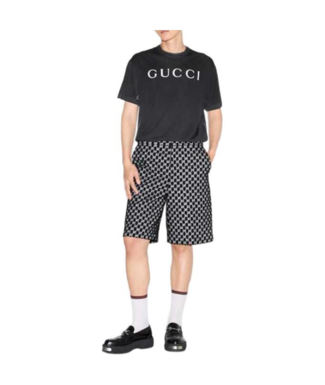 GUCCI Черная футболка, фото 4