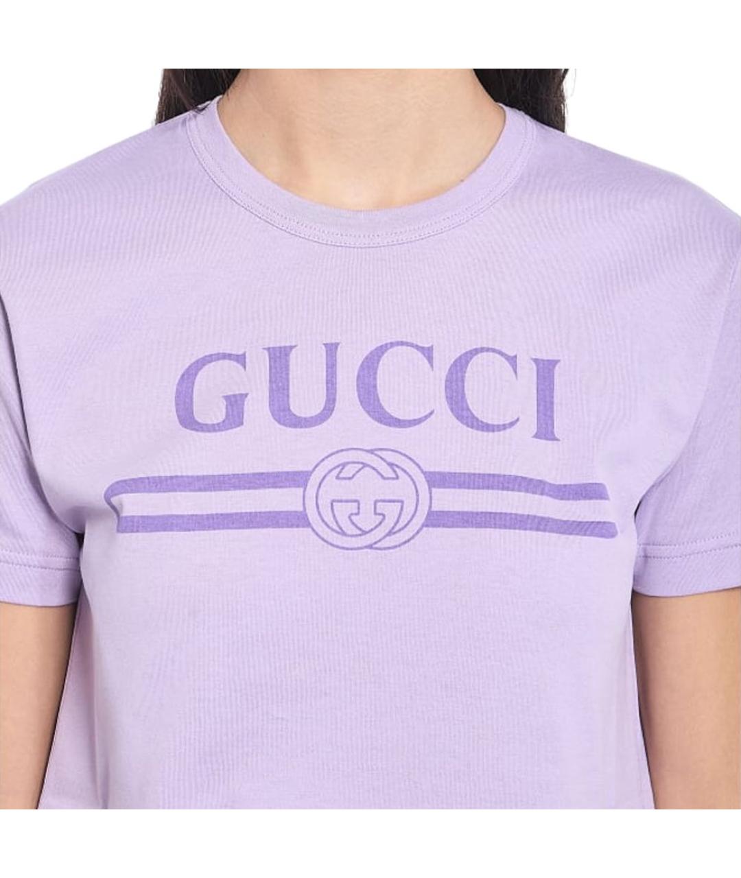 GUCCI Фиолетовая футболка, фото 5