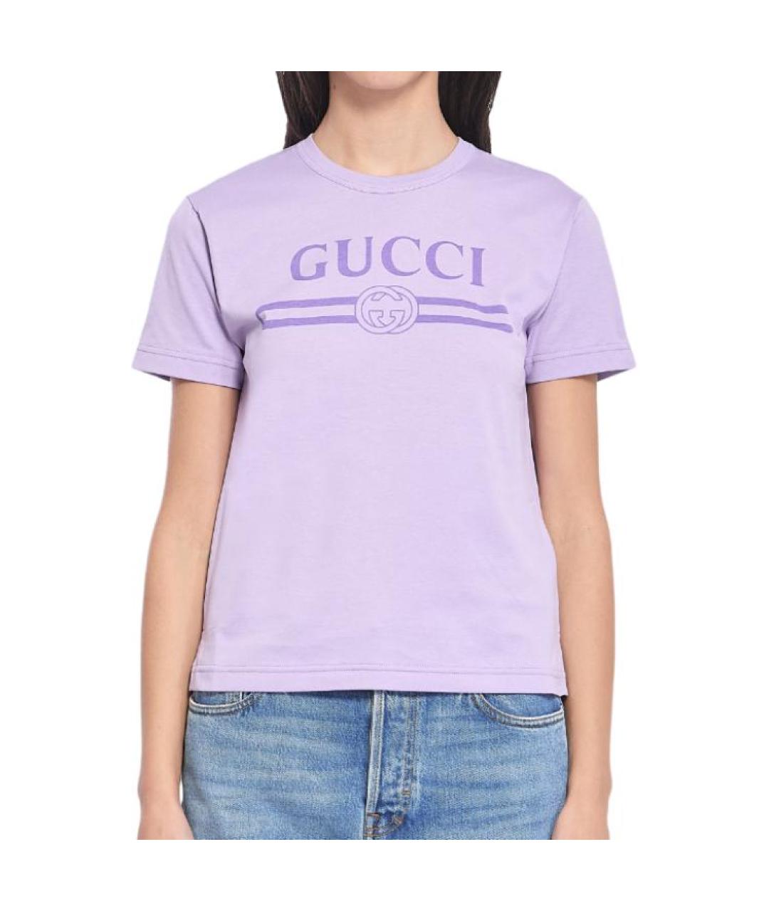 GUCCI Фиолетовая футболка, фото 3