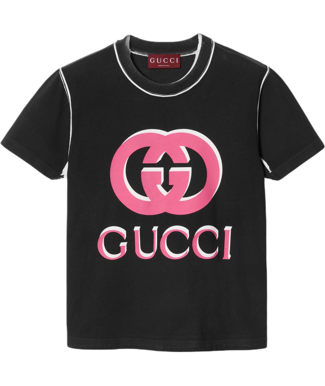 GUCCI Черная футболка, фото 1