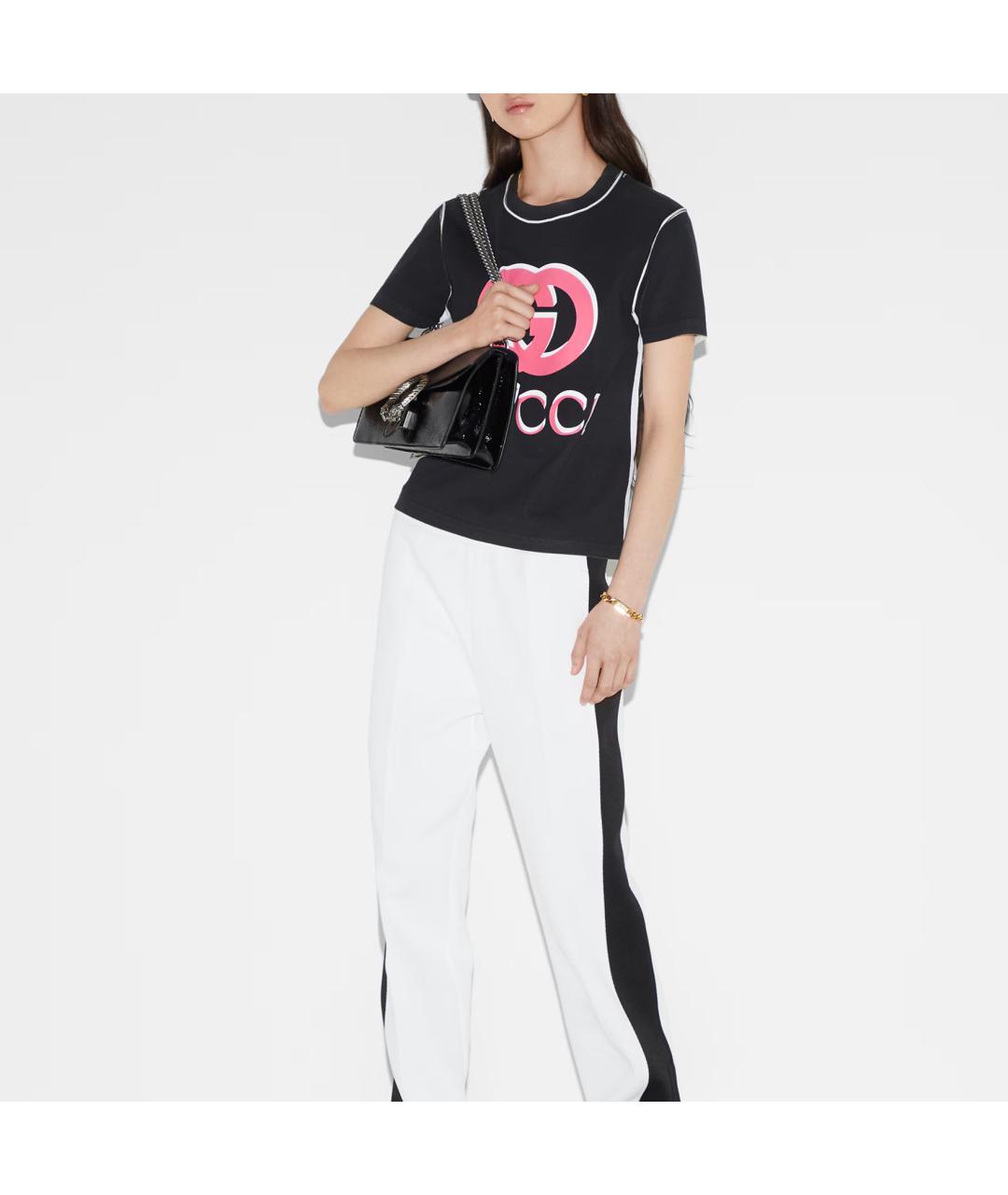 GUCCI Черная футболка, фото 5