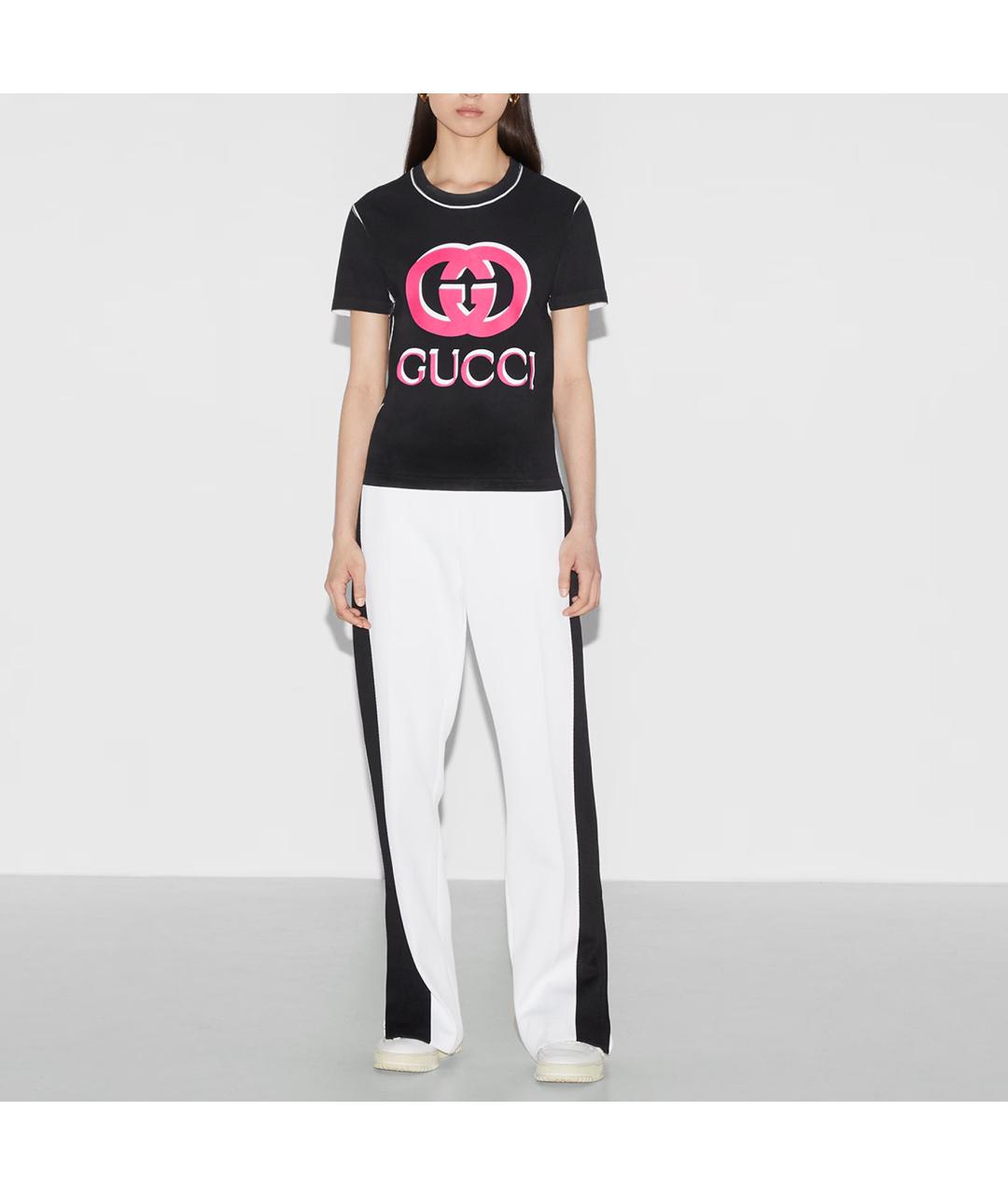 GUCCI Черная футболка, фото 4