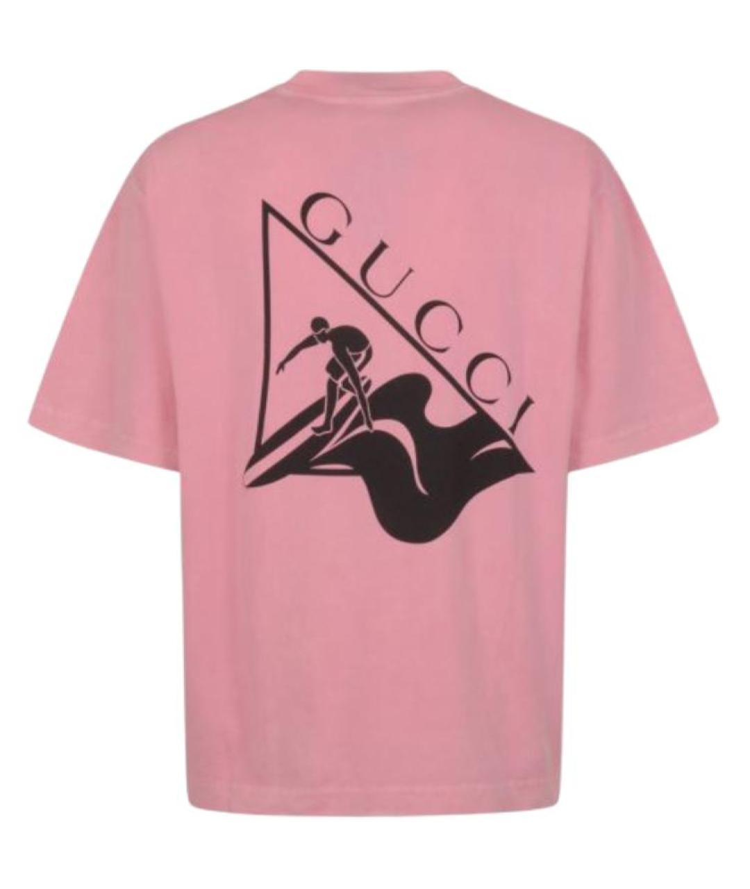 GUCCI Розовая футболка, фото 2