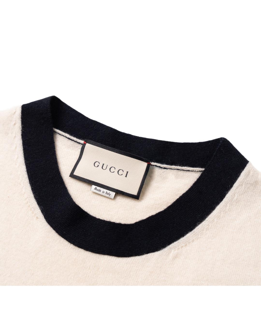 GUCCI Бежевая майка, фото 5