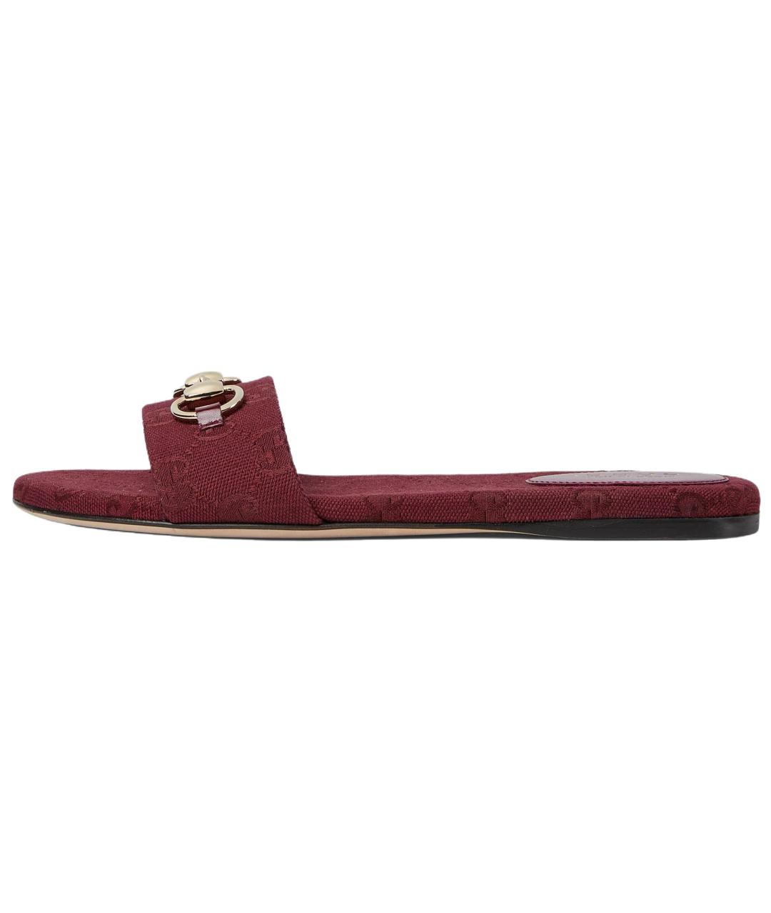 GUCCI Красные шлепанцы, фото 2