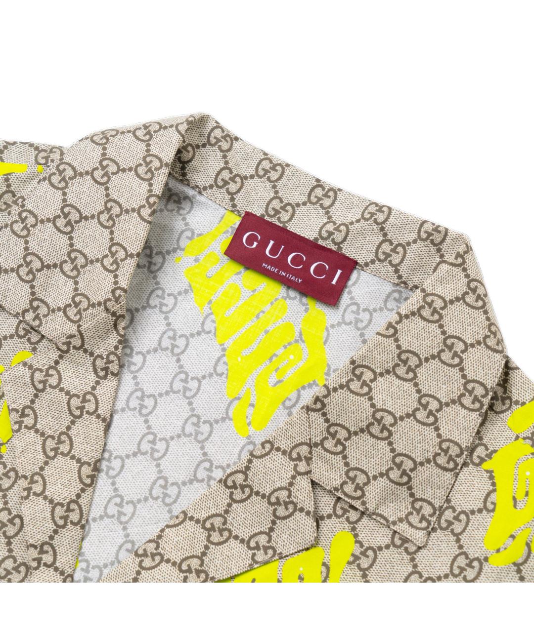 GUCCI Мульти хлопковая кэжуал рубашка, фото 5
