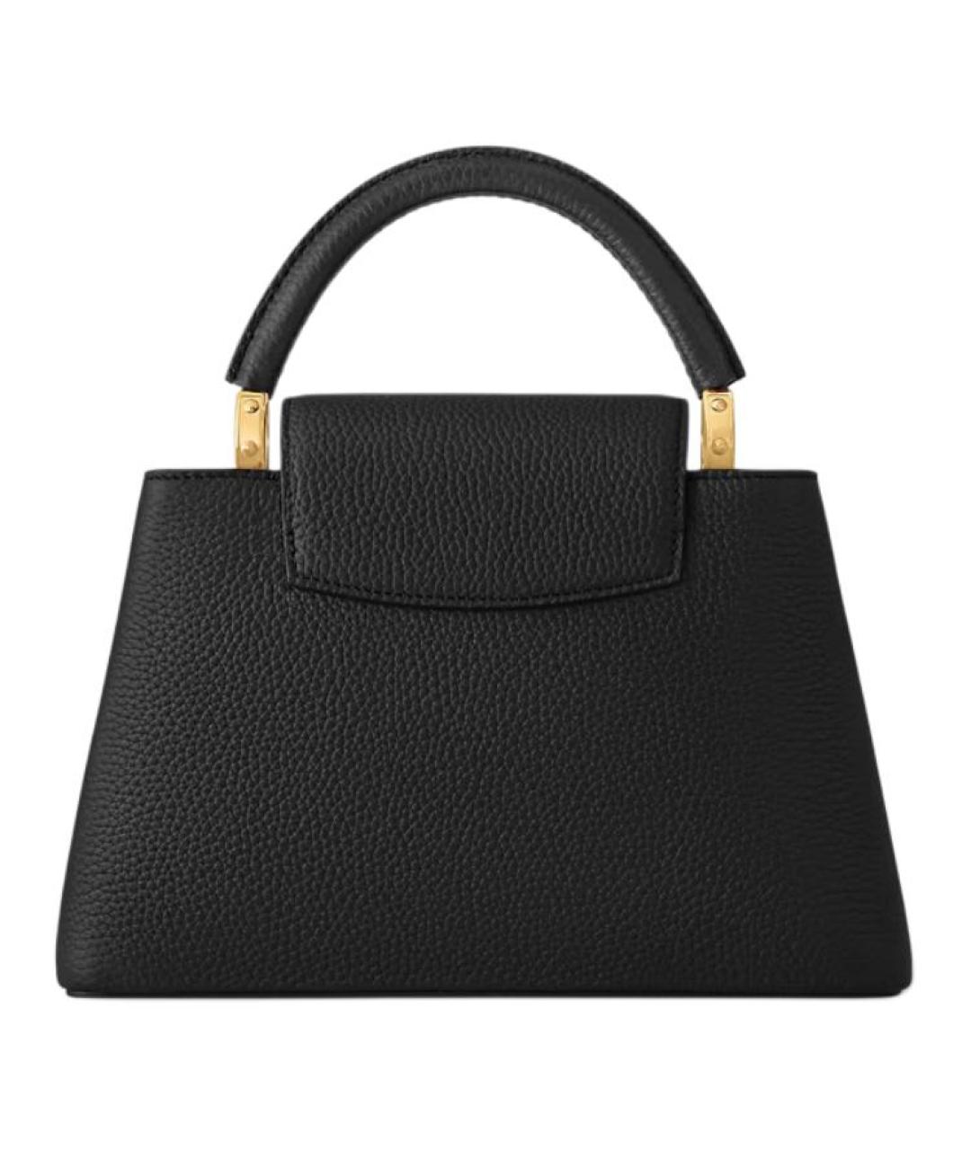 LOUIS VUITTON Черная кожаная сумка через плечо, фото 3