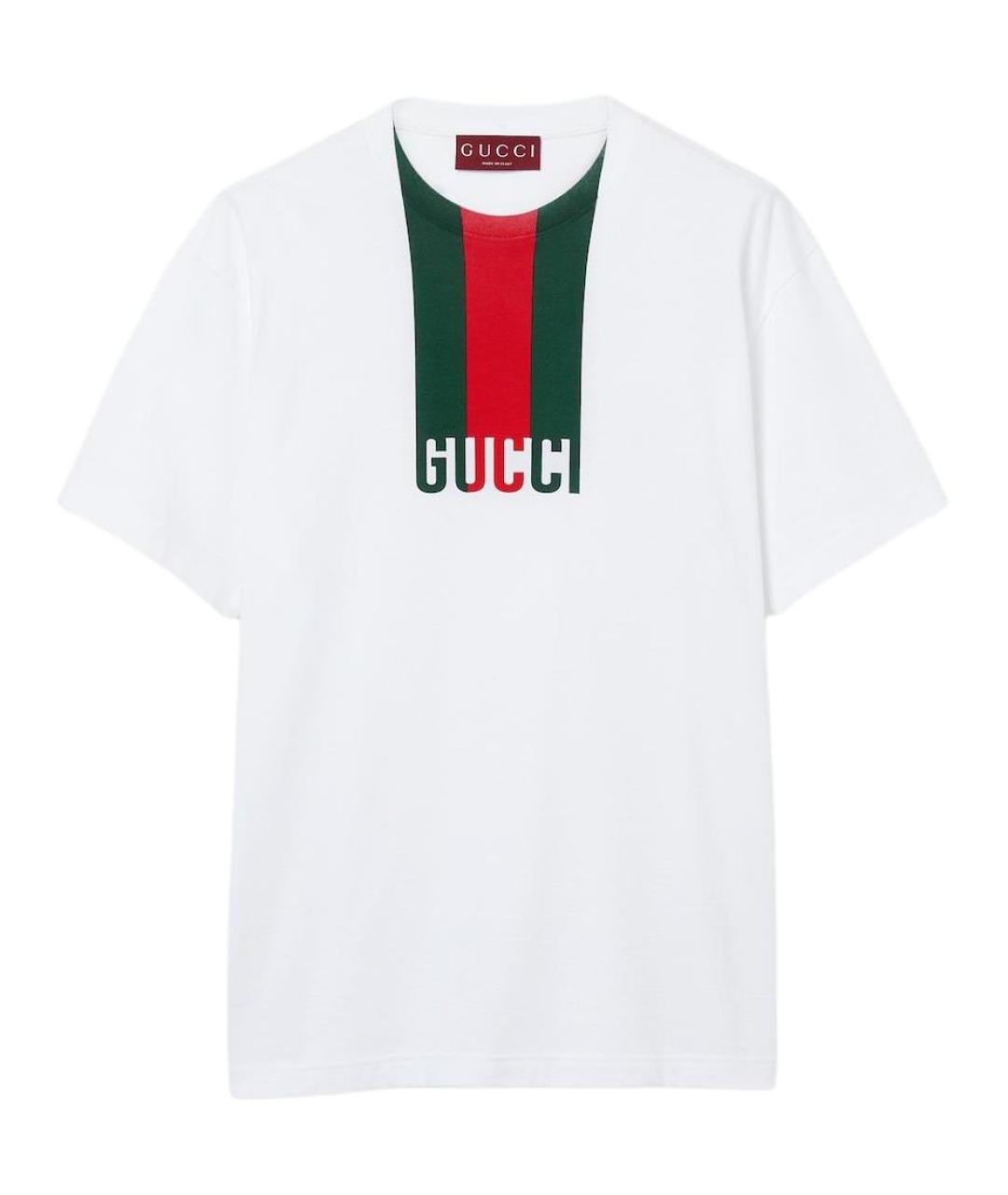 GUCCI Белая футболка, фото 1