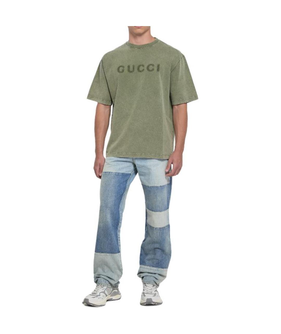 GUCCI Зеленая футболка, фото 2
