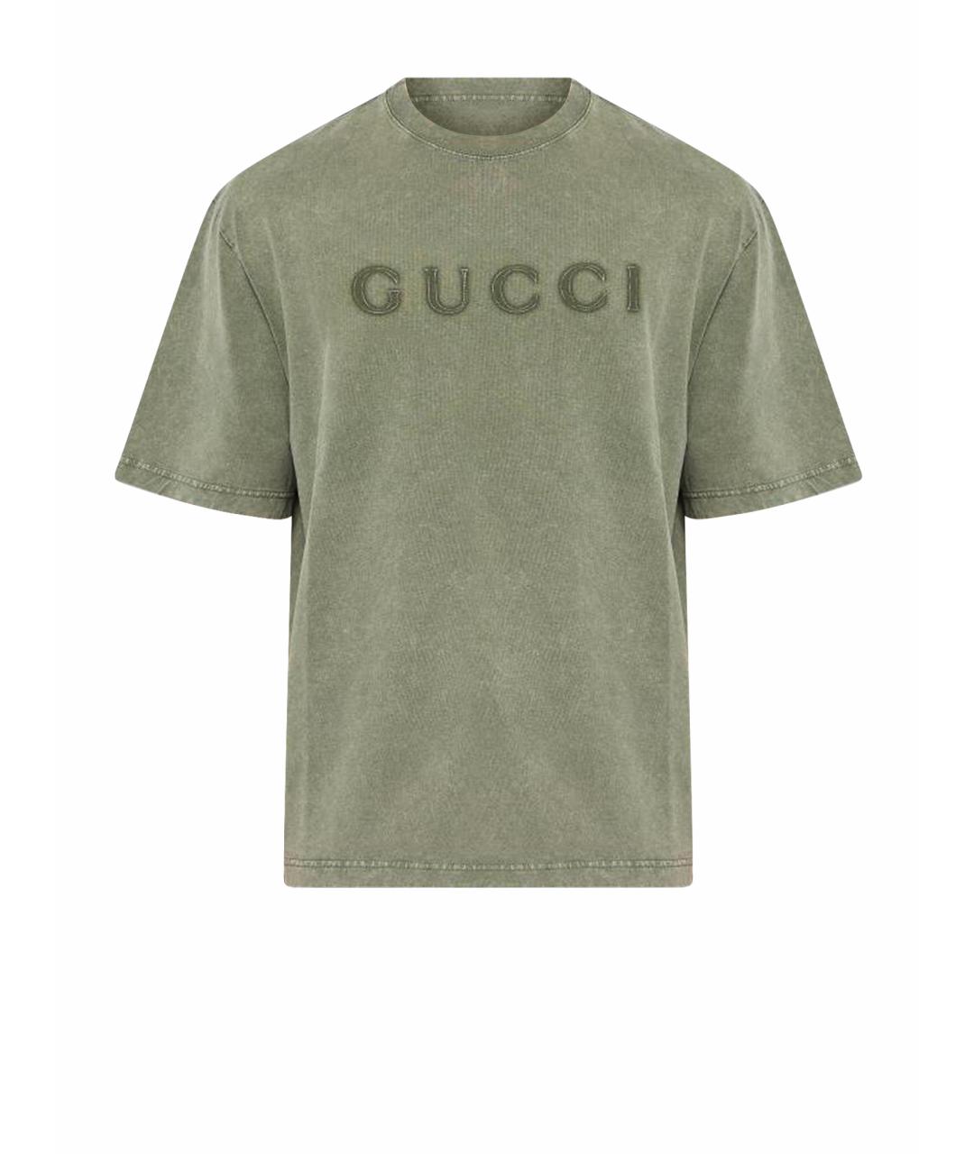 GUCCI Зеленая футболка, фото 1