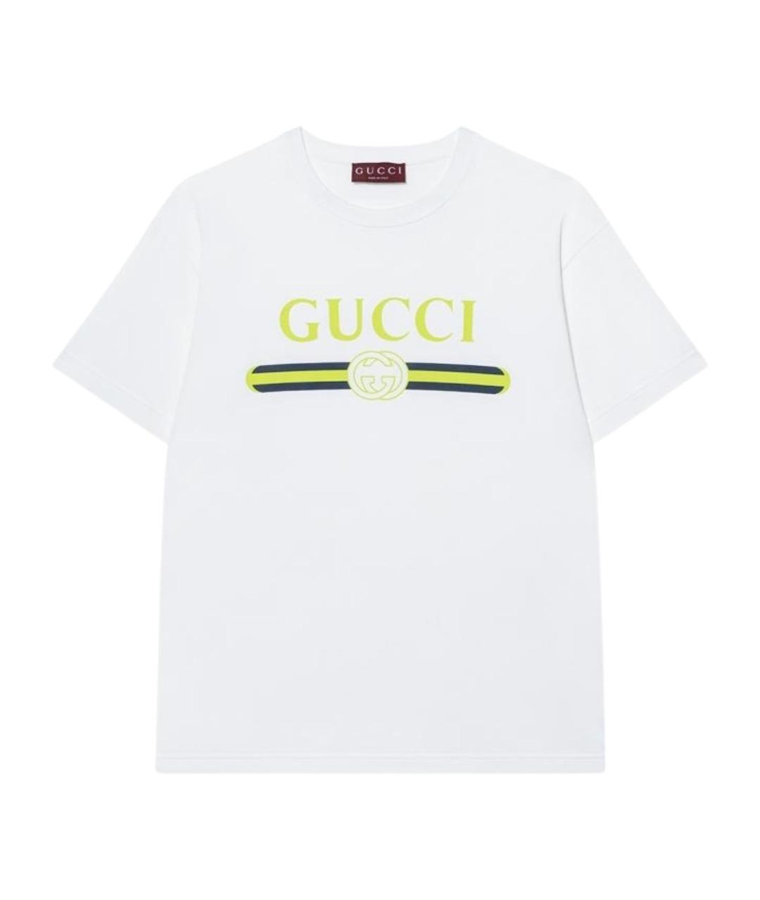 GUCCI Белая футболка, фото 6