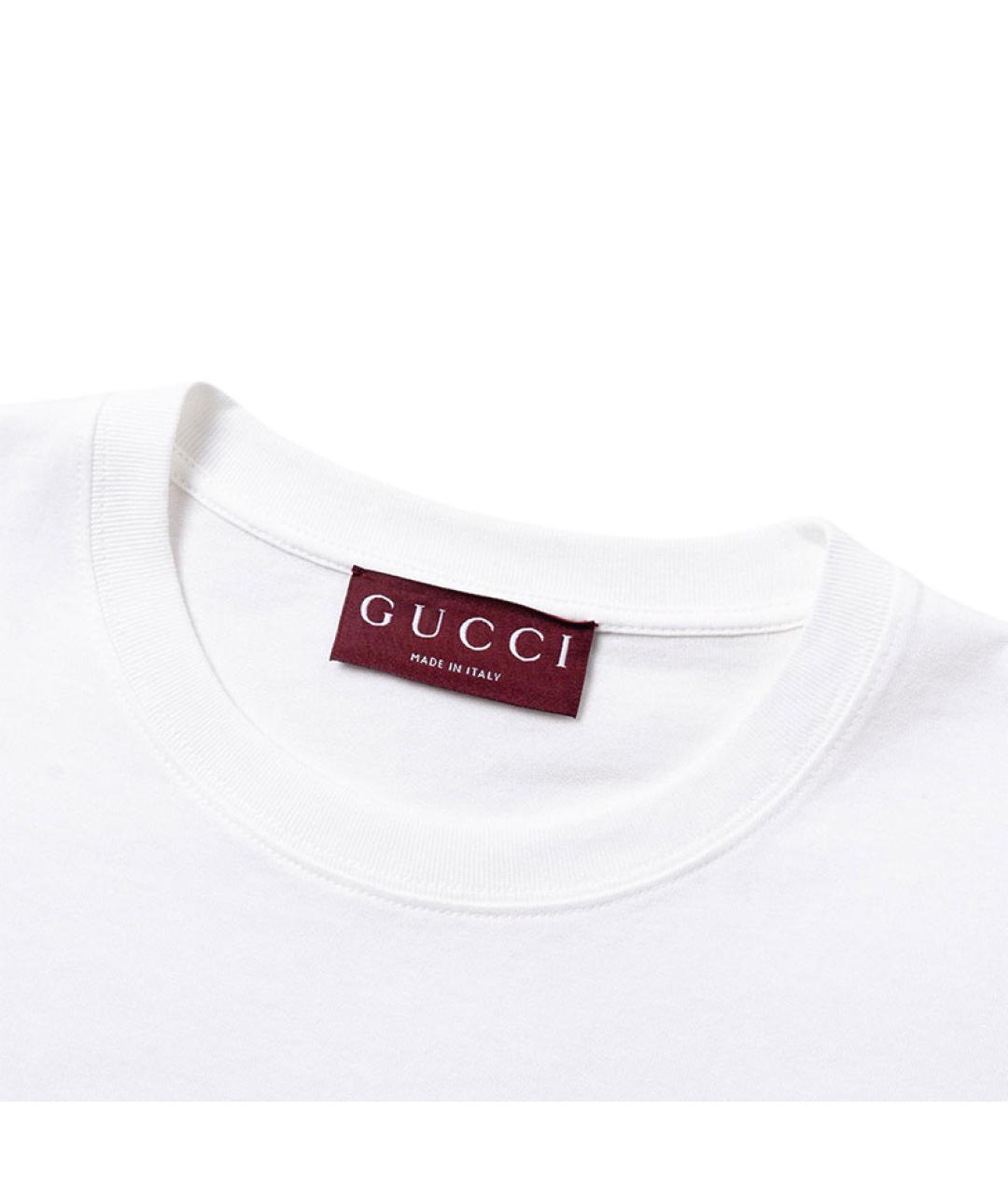 GUCCI Белая футболка, фото 3
