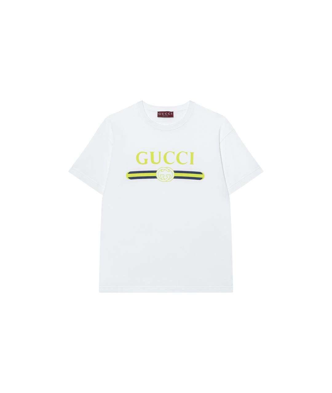 GUCCI Белая футболка, фото 5