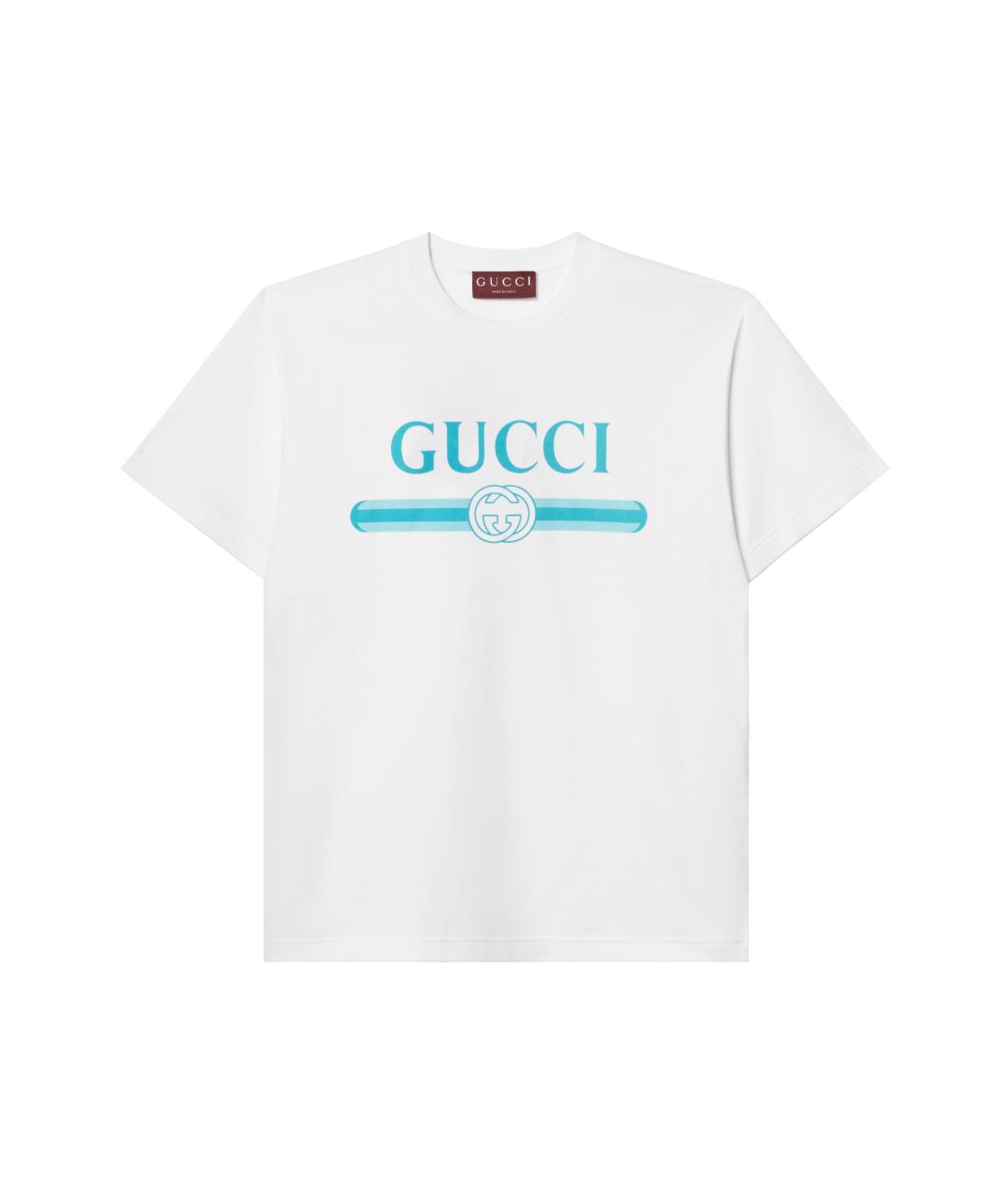 GUCCI Белая футболка, фото 1