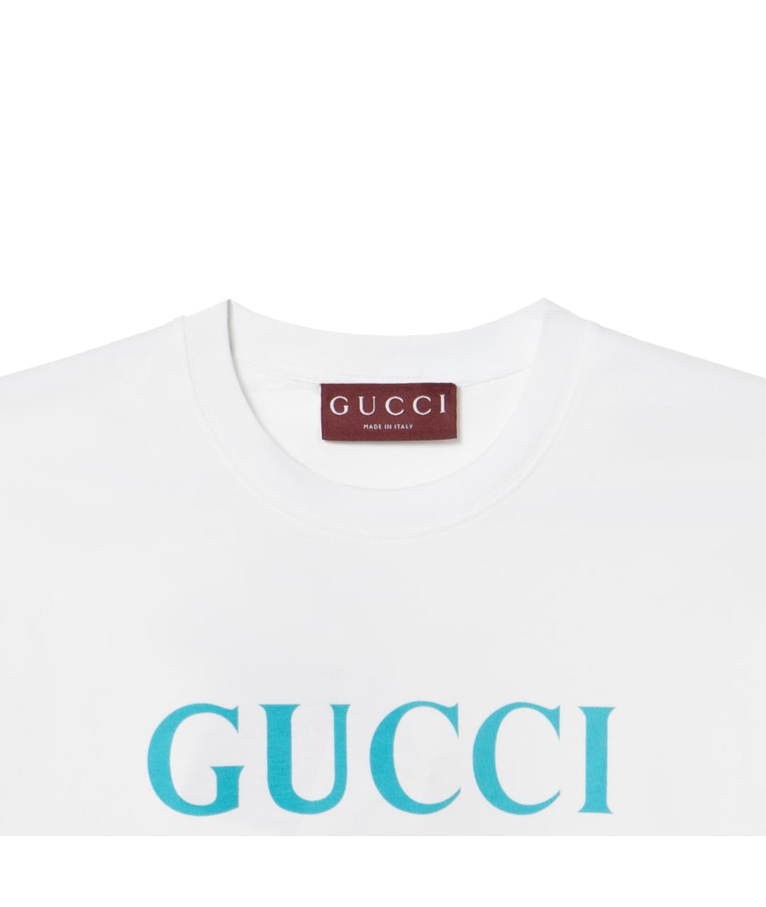 GUCCI Белая футболка, фото 4