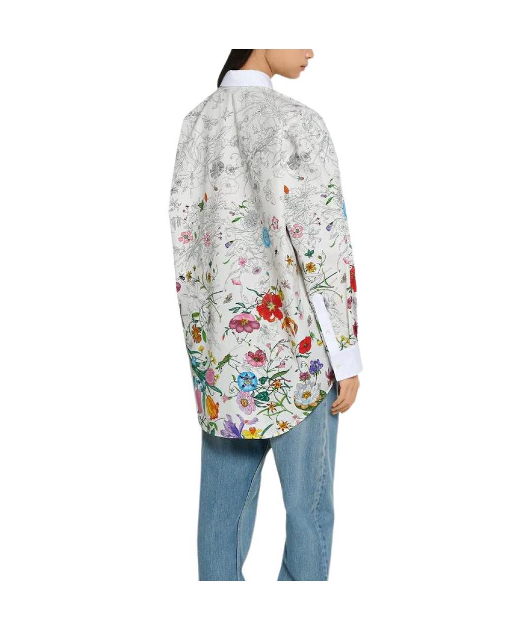 GUCCI Белая хлопковая рубашка, фото 4