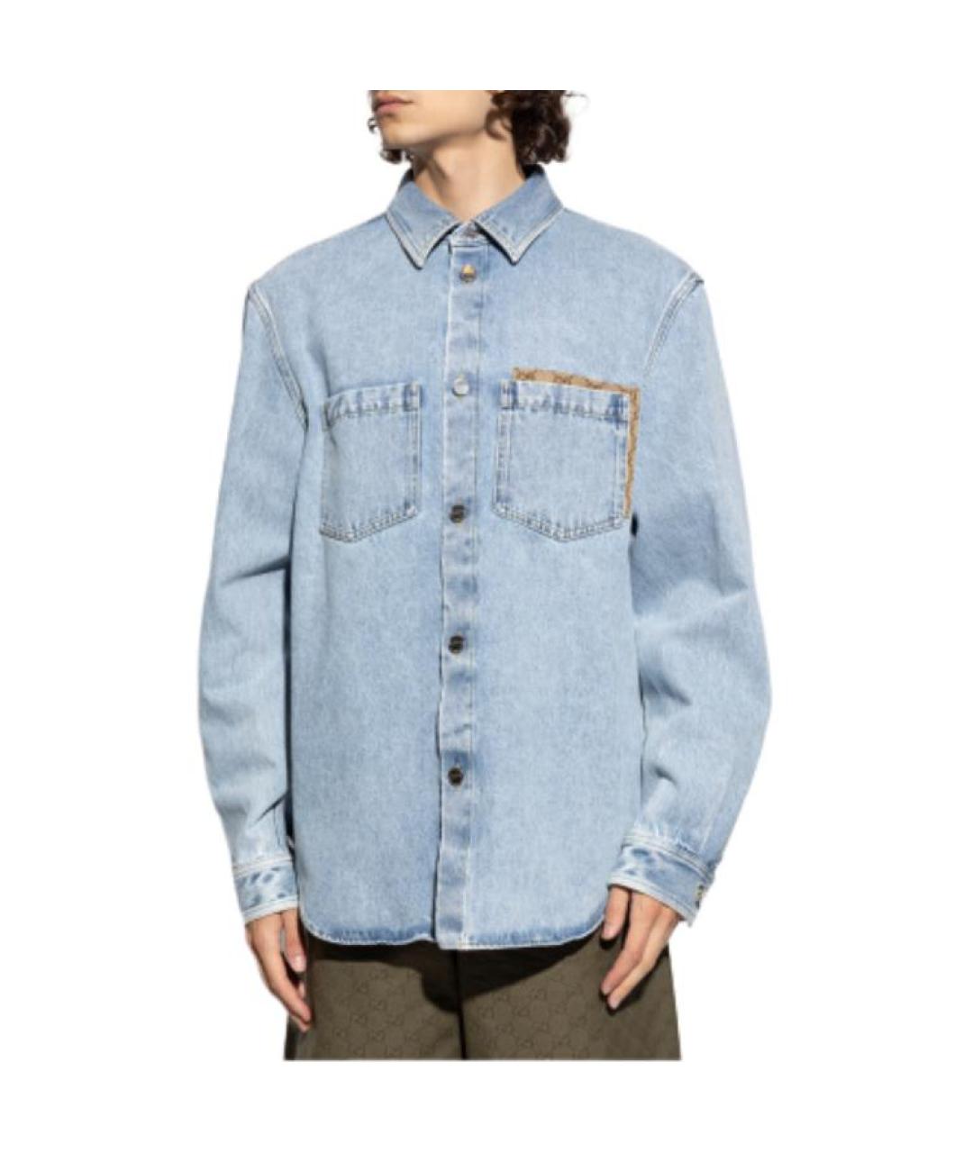 GUCCI Голубая куртка, фото 4