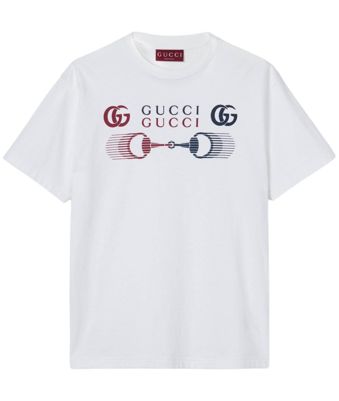 GUCCI Белая футболка, фото 1
