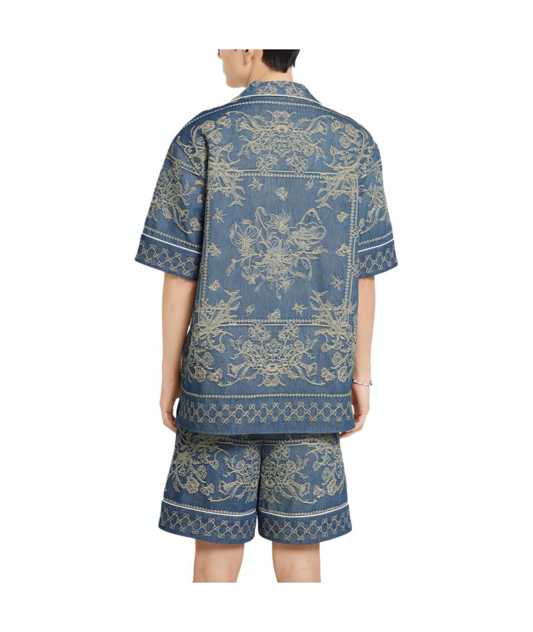 GUCCI Голубая кэжуал рубашка, фото 3