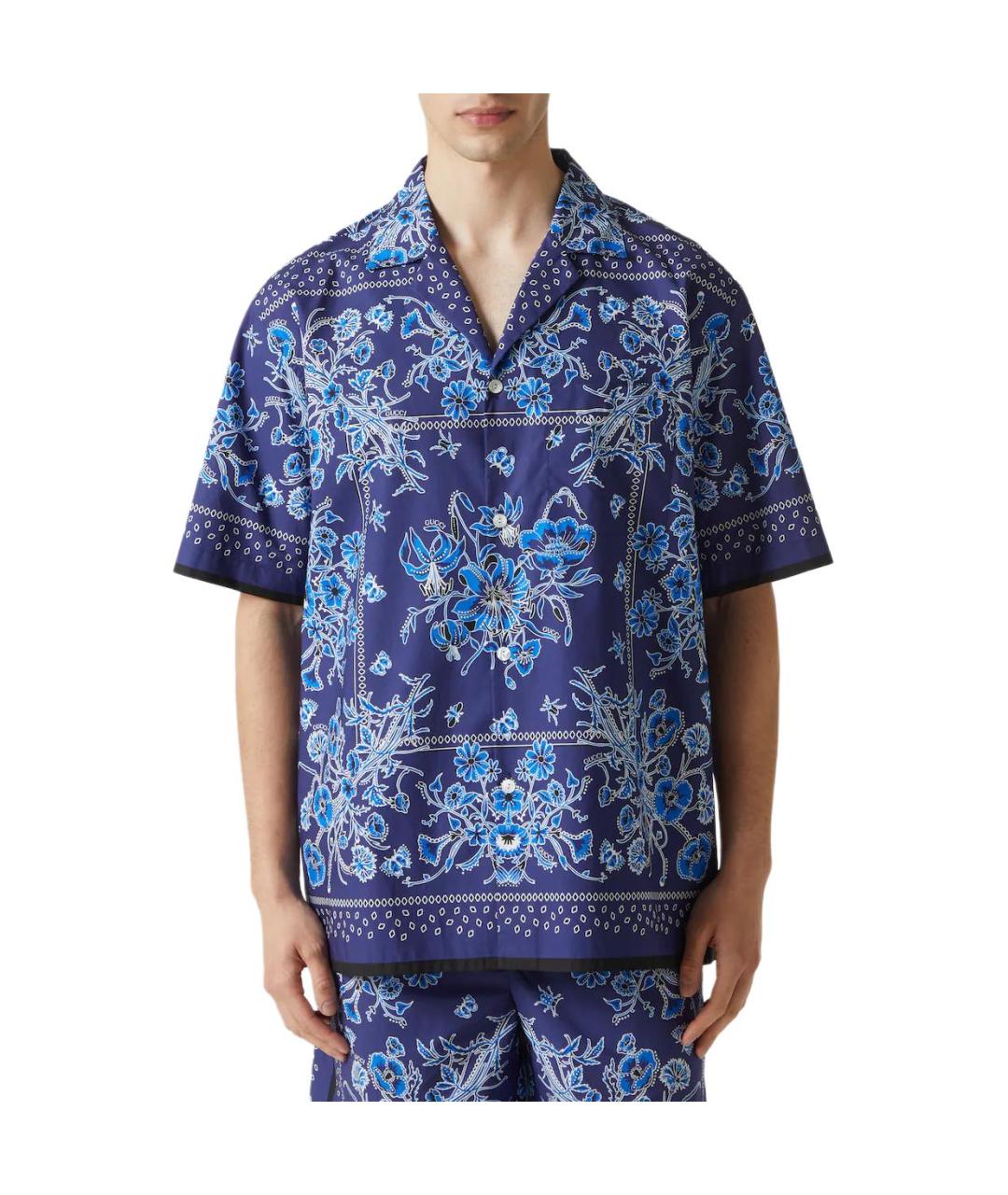 GUCCI Синяя кэжуал рубашка, фото 4