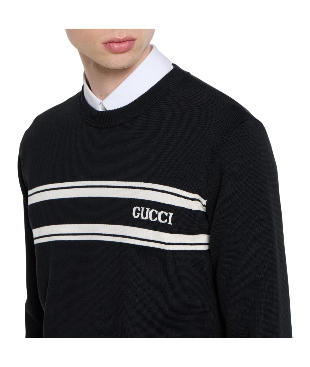 GUCCI Черный джемпер / свитер, фото 5