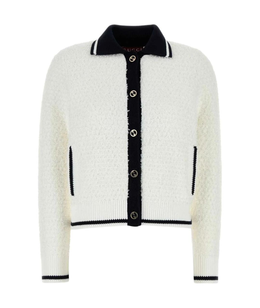 GUCCI Белый кардиган, фото 1