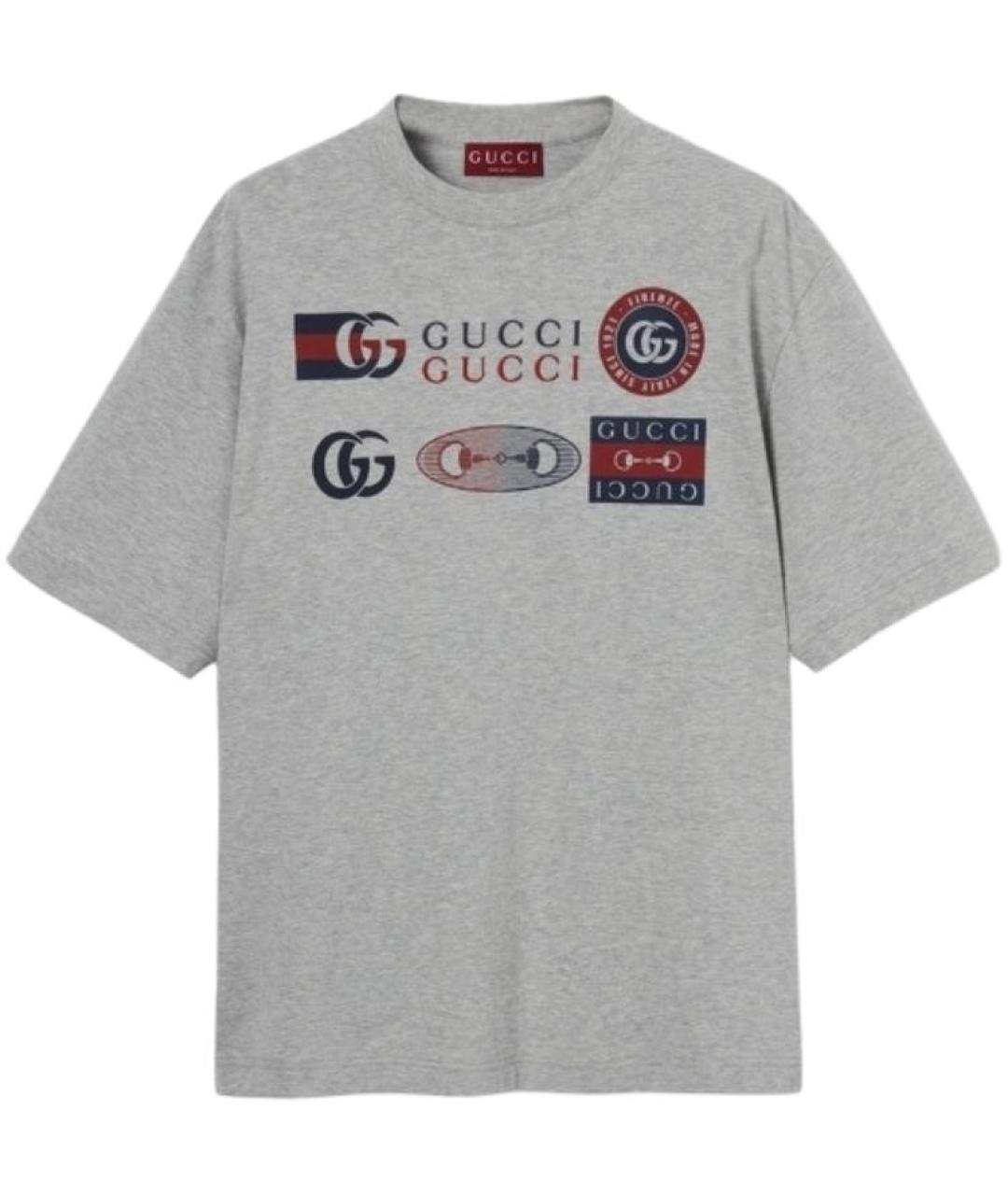 GUCCI Серая футболка, фото 1