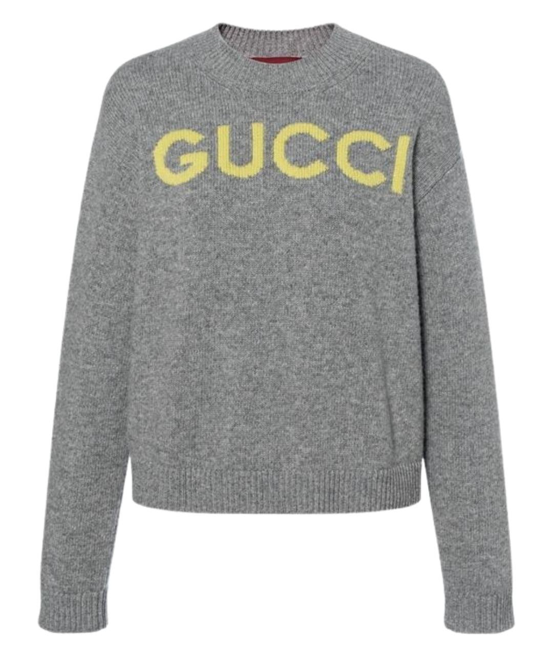 GUCCI Серый джемпер / свитер, фото 5