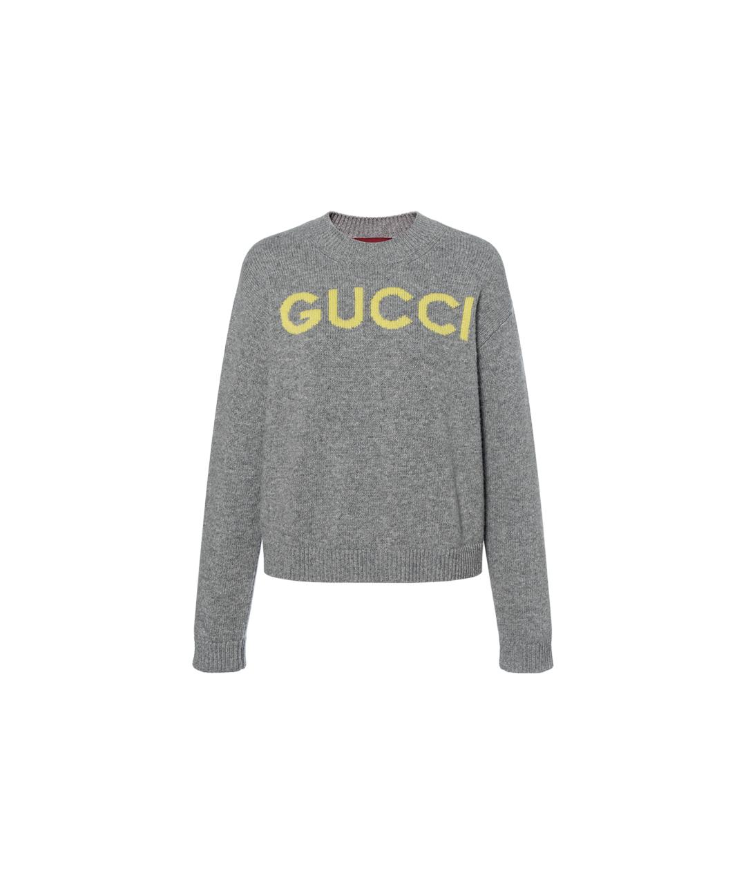 GUCCI Серый джемпер / свитер, фото 6