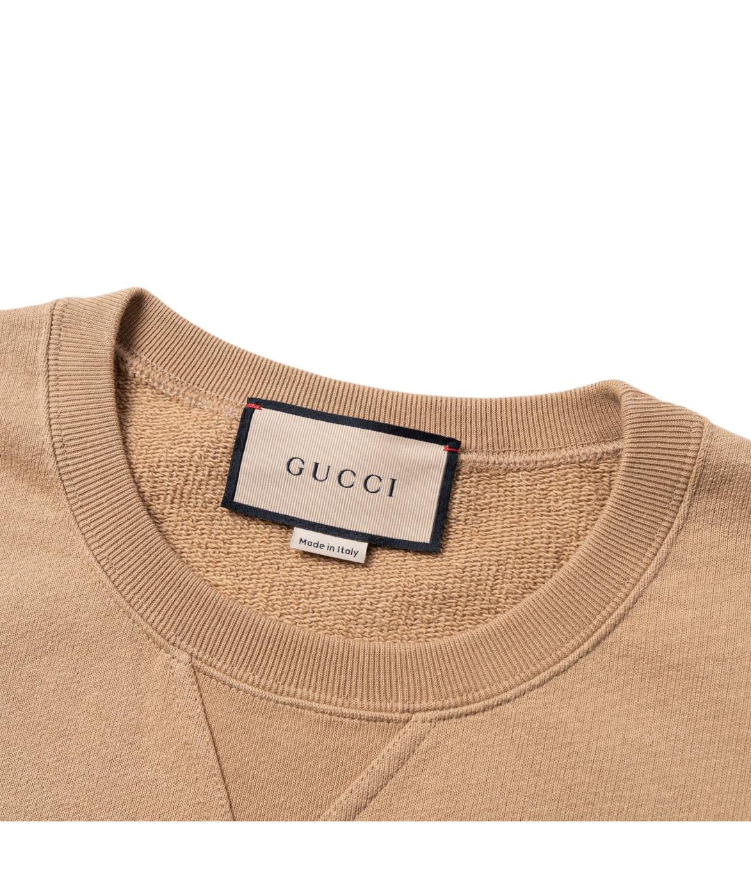 GUCCI Бежевая футболка, фото 3