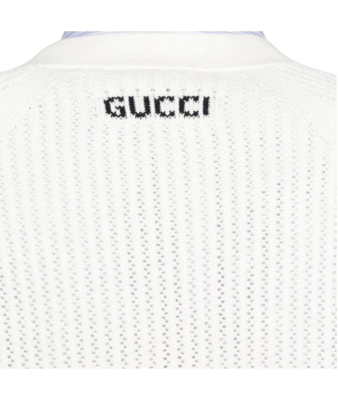 GUCCI Белый кардиган, фото 2