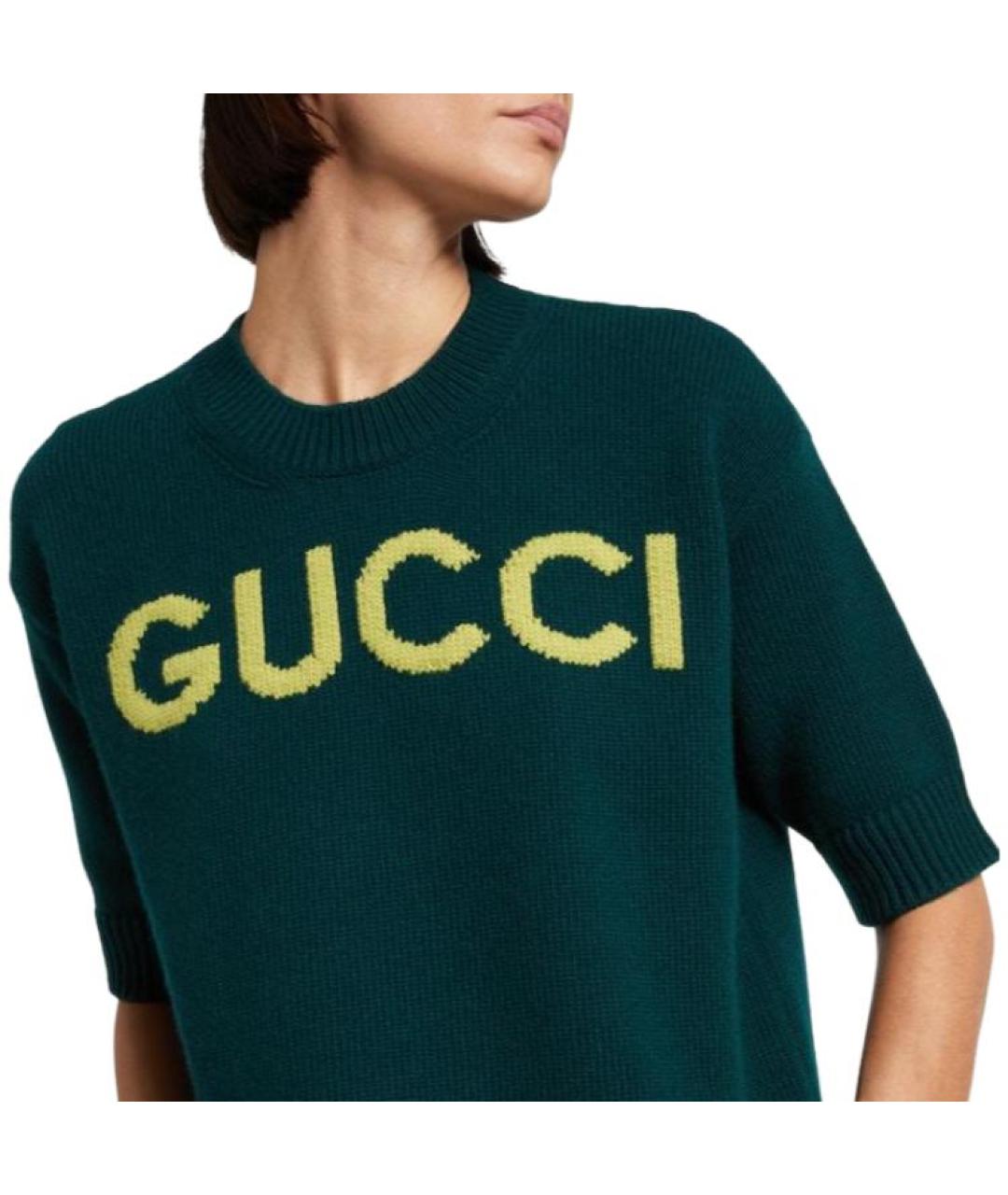 GUCCI Зеленый джемпер / свитер, фото 5