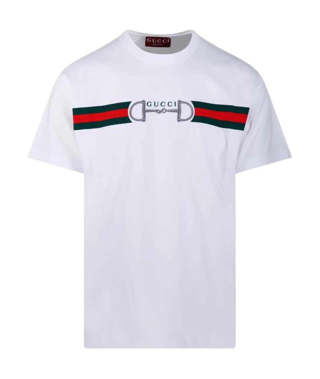 GUCCI Белая футболка, фото 1