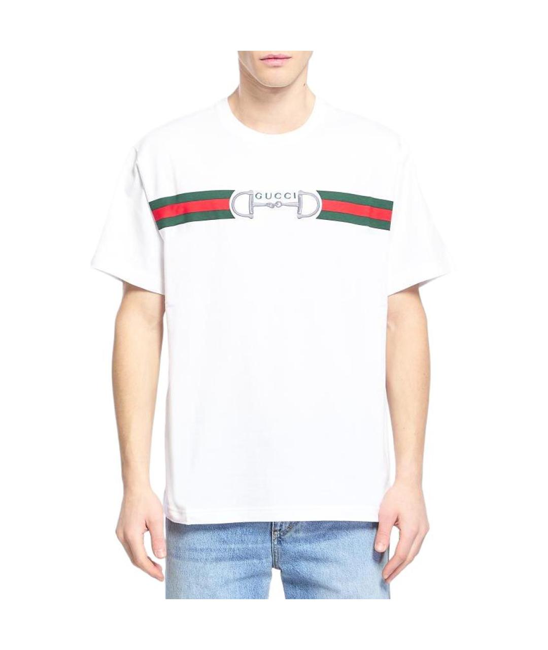 GUCCI Белая футболка, фото 3