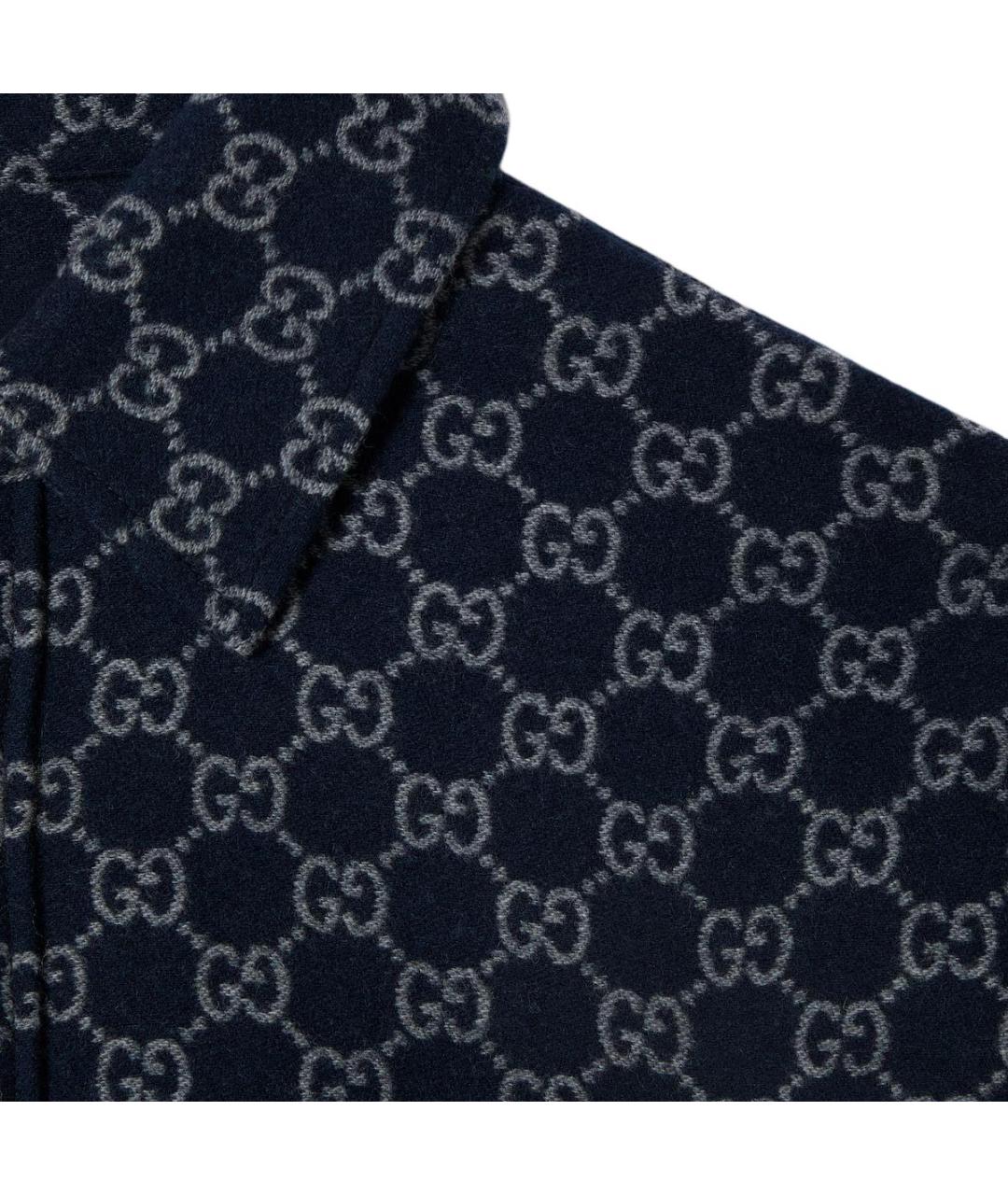 GUCCI Синяя классическая рубашка, фото 2