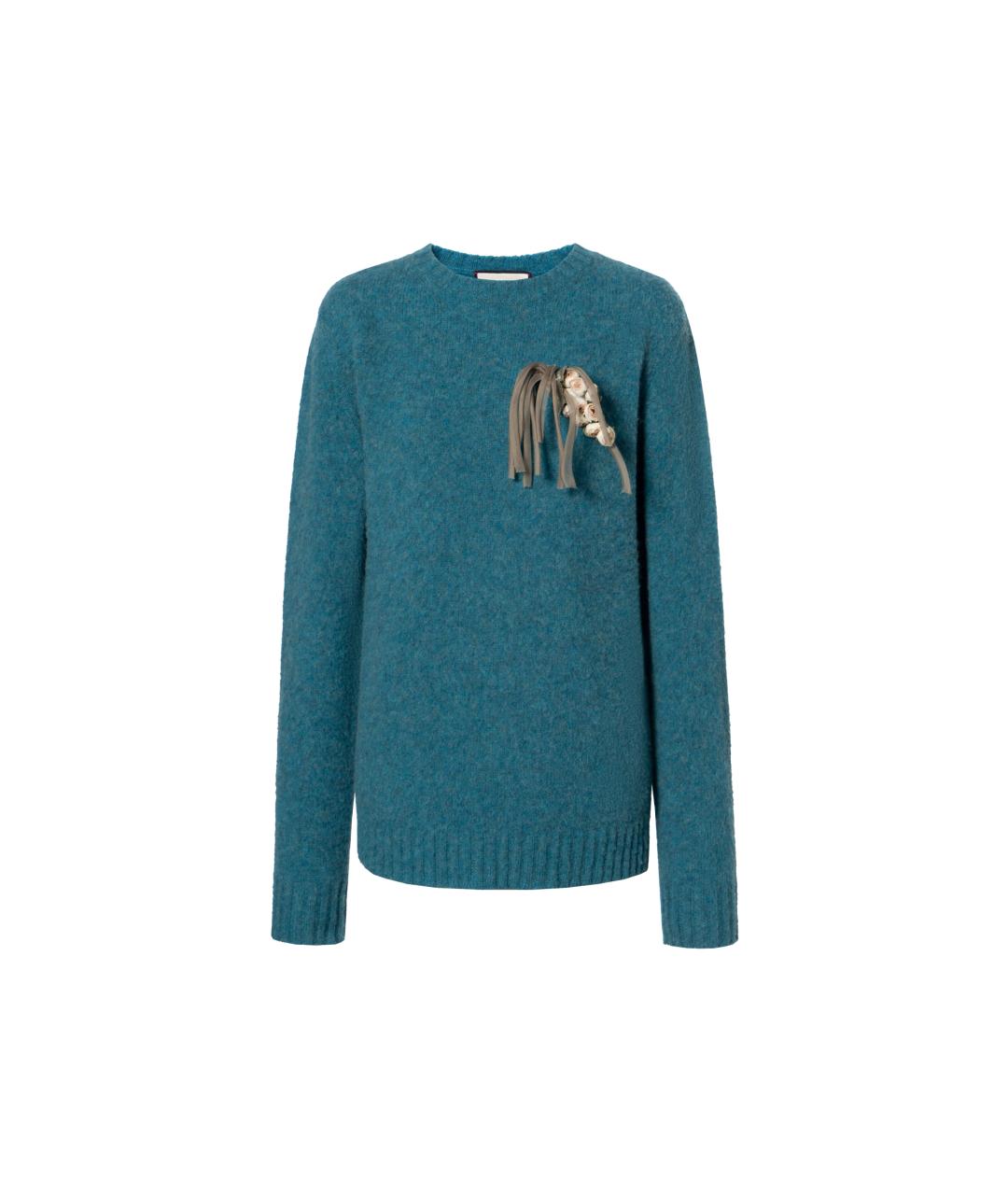 GUCCI Синий джемпер / свитер, фото 6