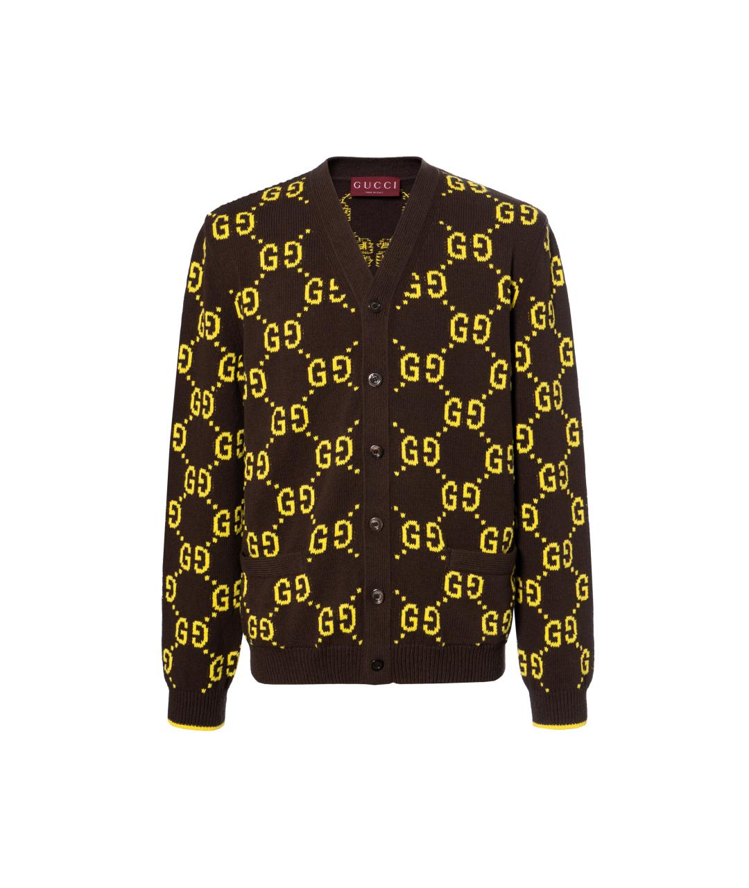 GUCCI Коричневый кардиган, фото 6