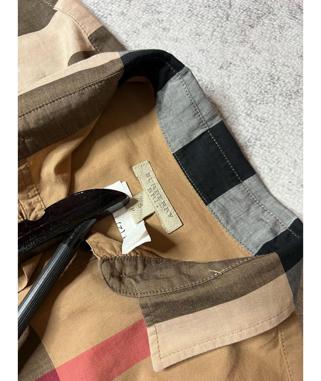 BURBERRY Мульти хлопковая рубашка, фото 7